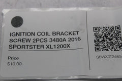 IGNITION COIL BRACKET SCREW 2PCS 3480A 2016 SPORTSTER XL1200X