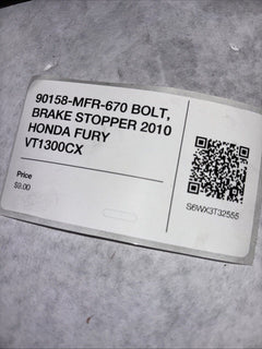 90158-MFR-670 BOLT, BRAKE STOPPER 2010 HONDA FURY VT1300CX