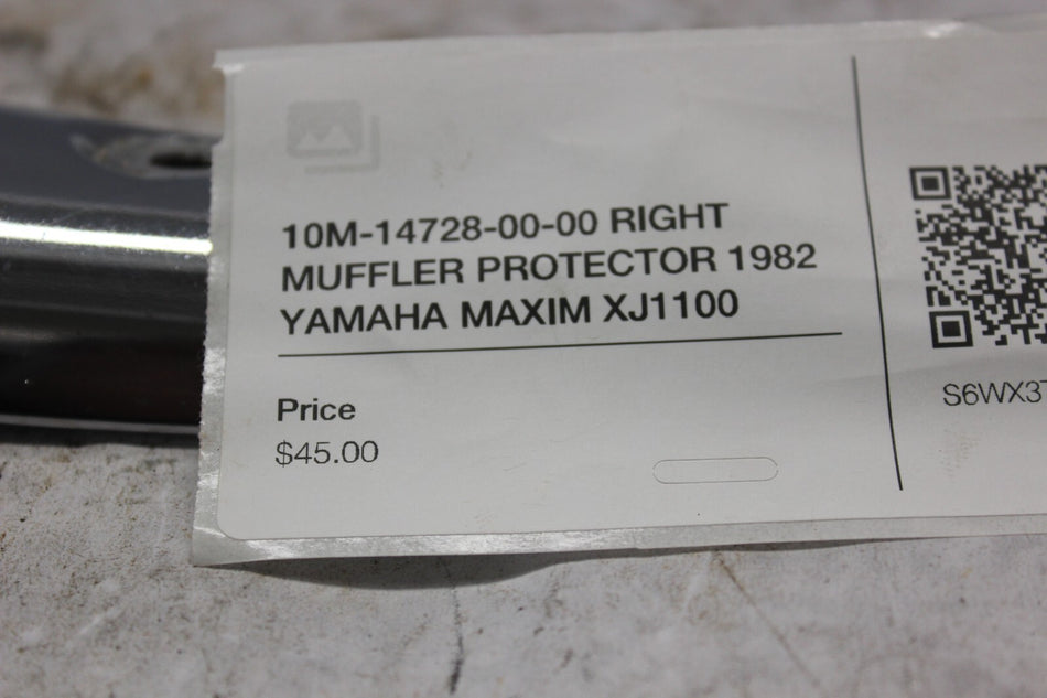 10M-14728-00-00 RIGHT MUFFLER PROTECTOR 1982 YAMAHA MAXIM XJ1100