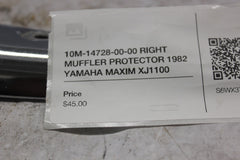 10M-14728-00-00 RIGHT MUFFLER PROTECTOR 1982 YAMAHA MAXIM XJ1100