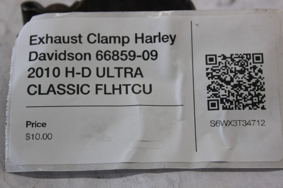 Exhaust Clamp Harley Davidson 66859-09 2010 H-D ULTRA CLASSIC FLHTCU