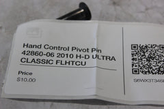 Hand Control Pivot Pin 42860-06 2010 H-D ULTRA CLASSIC FLHTCU