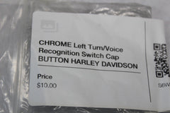 CHROME Left Turn/Voice Recognition Switch Cap BUTTON HARLEY DAVIDSON 71500055
