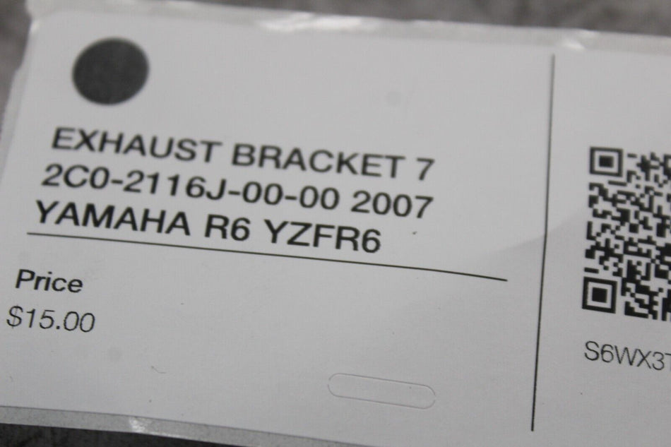 EXHAUST BRACKET 7 2C0-2116J-00-00 2007 YAMAHA R6 YZFR6