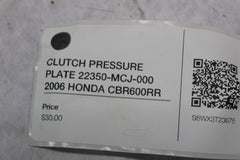 CLUTCH PRESSURE PLATE 22350-MCJ-000 2006 HONDA CBR600RR