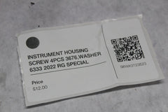 INSTRUMENT HOUSING SCREW 4PCS 3676,WASHER 6333 2022 HARLEY DAVIDSON ROADGLIDE