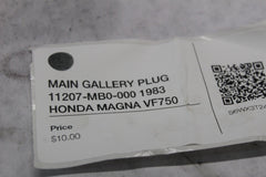 MAIN GALLERY PLUG 11207-MB0-000 1983 HONDA MAGNA VF750