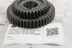 PRIMARY DRIVE GEAR 47T 4X7-16111-00-00 2001 XVS1100A VSTAR CLASSIC