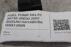 FUEL PUMP RELAY 38740-26E00 2002 SUZUKI HAYABUSA GSX1300R