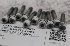 CAM COVER SCREW 10PCS WHITE 4740A HARLEY-DAVIDSON