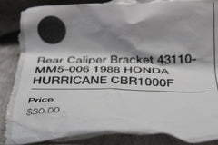 Rear Caliper Bracket 43110-MM5-006 1988 HONDA HURRICANE CBR1000F