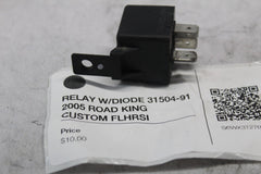 RELAY W/DIODE 31504-91 2005 ROAD KING CUSTOM FLHRSI