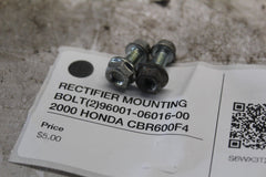 RECTIFIER MOUNTING BOLT (2) 96001-06016-00  2000 HONDA CBR600F4