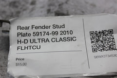 Rear Fender Stud Plate 59174-99 2010 H-D ULTRA CLASSIC FLHTCU