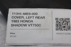 11341-ME9-000 COVER, LEFT REAR 1983 HONDA SHADOW VT750C
