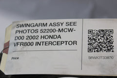 SWINGARM ASSY SEE PHOTOS 52200-MCW-D00 2002 HONDA VFR800 INTERCEPTOR