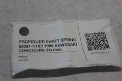 PROPELLER SHAFT SPRING 92081-1183 1986 KAWASAKI CONCOURS ZG1000