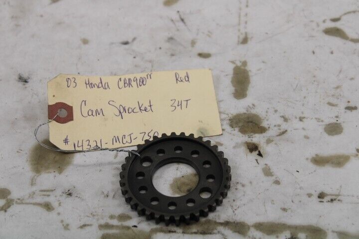 OEM Honda Motorcycle Cam Sprocket 34T #14321-MCJ-750 2003 CBR900RR