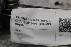 T1181541 SHAFT, INPUT, GEARBOX 2005 TRIUMPH SPRINT