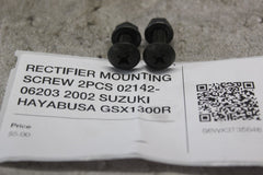 RECTIFIER MOUNTING SCREW 2PCS 02142-06203 2002 SUZUKI HAYABUSA GSX1300R
