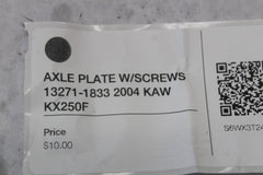 AXLE PLATE W/SCREWS 13271-1833 2004 KAW KX250F