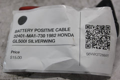 BATTERY POSITIVE CABLE 32401-MA1-730 1982 HONDA GL500I SILVERWING