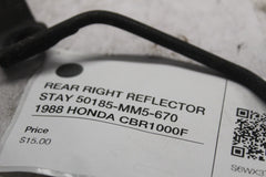 REAR RIGHT REFLECTOR STAY 50185-MM5-670  1988 HONDA CBR1000F