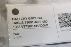 BATTERY GROUND CABLE  1983 HONDA SHADOW VT750C 32601-ME9-000