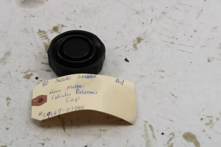 OEM Suzuki Motorcycle Rear Master Cylinder Cap 59669-07D00 1980 GS1100E Red