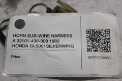 HORN SUB-WIRE HARNESS A 32101-438-000 1982 HONDA GL500I SILVERWING