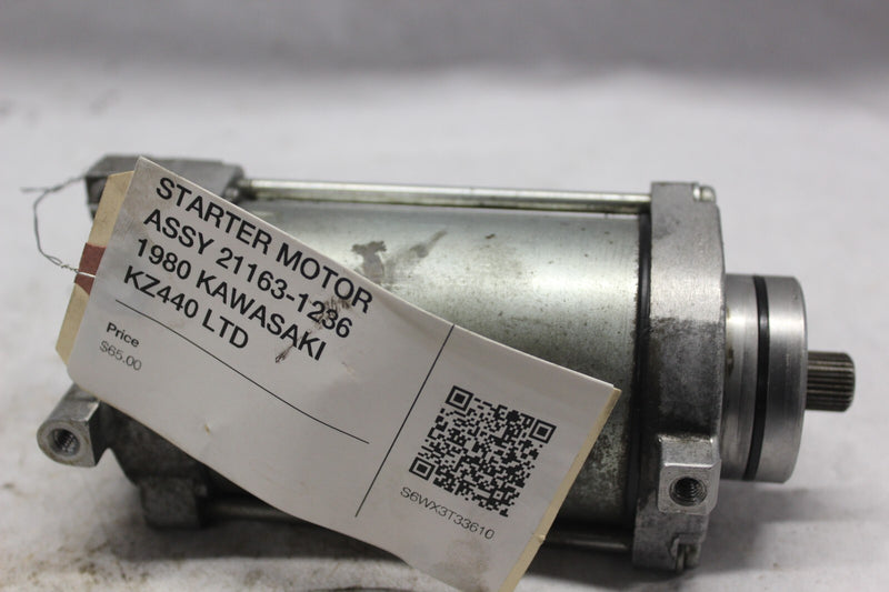 STARTER MOTOR ASSY 21163-1236 1980 KAWASAKI KZ440 LTD