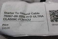 Starter To Ground Cable 70267-09 2010 H-D ULTRA CLASSIC FLHTCU