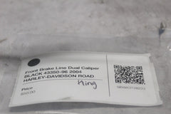 Front Brake Line Dual Caliper BLACK 43350-96 2004 HARLEY-DAVIDSON ROAD KING