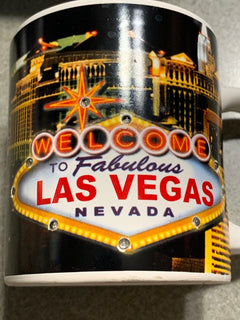 LED Las Vegas Nevada Coffee Mug 9 Colorful Lights