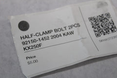 HALF-CLAMP BOLT 2PCS 92150-1452 2004 KAW KX250F