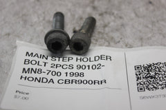MAIN STEP HOLDER BOLT 2PCS 90102-MN8-700 1998 HONDA CBR900RR