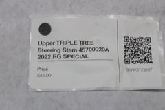 Upper TRIPLE TREE Steering Stem 45700020A 2022 RG SPECIAL