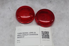 TURN SIGNAL LENS (2) (RED) HARLEY DAVIDSON 68559-07