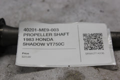 40201-ME9-003 PROPELLER SHAFT 1983 HONDA SHADOW VT750C