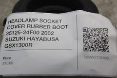 HEADLAMP SOCKET COVER RUBBER BOOT 35125-24F00 2002 SUZUKI HAYABUSA GSX1300R