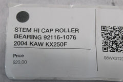 STEM HI CAP ROLLER BEARING 92116-1076 2004 KAW KX250F