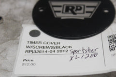 TIMER COVER W/SCREWS (BLACK RP) 32514-04 2012 SPORTSTER XL1200