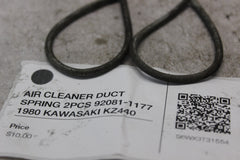 AIR CLEANER DUCT SPRING 2PCS 92081-1177 1980 KAWASAKI KZ440