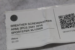 BREATHER SCREW (ROCKER ARM) 2PCS 2441 2016 SPORTSTER XL1200X