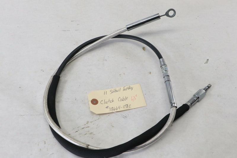 Chrome Braided Clutch Cable 63