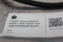 FRONT UPPER BRAKE HOSE L=390 43059-1037 1980 KAWASAKI KZ440