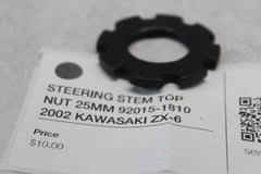 STEERING STEM TOP NUT 25MM 92015-1810  2002 KAWASAKI ZX-6
