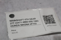 MAINSHAFT 4TH GEAR 27T 23471-MB0-000 1983 HONDA MAGNA VF750