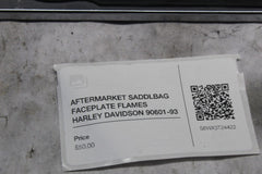 AFTERMARKET SADDLBAG FACEPLATE FLAMES HARLEY DAVIDSON 90601-93