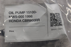 OIL PUMP 15100-MW0-000 1998 HONDA CBR900RR
